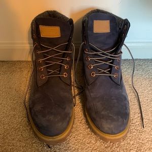 Dark Blue Timberland Boots
